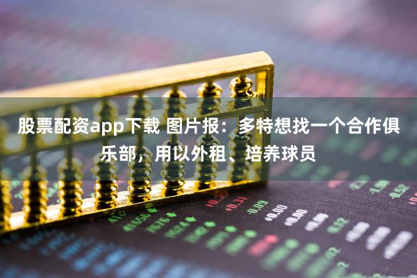 股票配资app下载 图片报：多特想找一个合作俱乐部，用以外租、培养球员